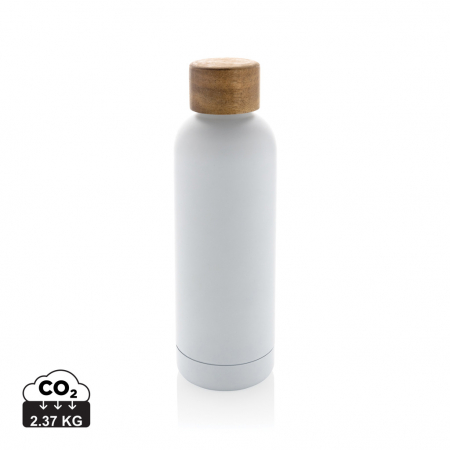 Sticla termos Wood inox reciclat RCS 500 ml cu capac lemn [0]