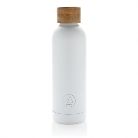 Sticla termos Wood inox reciclat RCS 500 ml cu capac lemn [4]