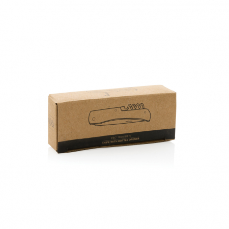 Cutit pliabil din lemn FSC® cu lama inox 420 si desfacator de sticle [5]
