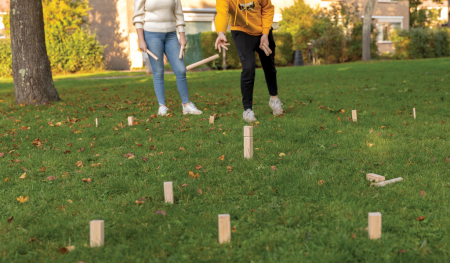 Set joc din lemn Kubb – joc suedez traditional pentru exterior [5]