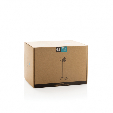 Lampa de birou Zenara RCS din plastic reciclat si pluta FSC, cu incarcator wireless 15W [15]