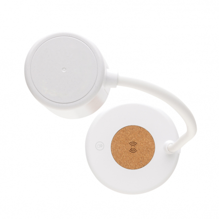 Lampa de birou Zenara RCS din plastic reciclat si pluta FSC, cu incarcator wireless 15W [4]