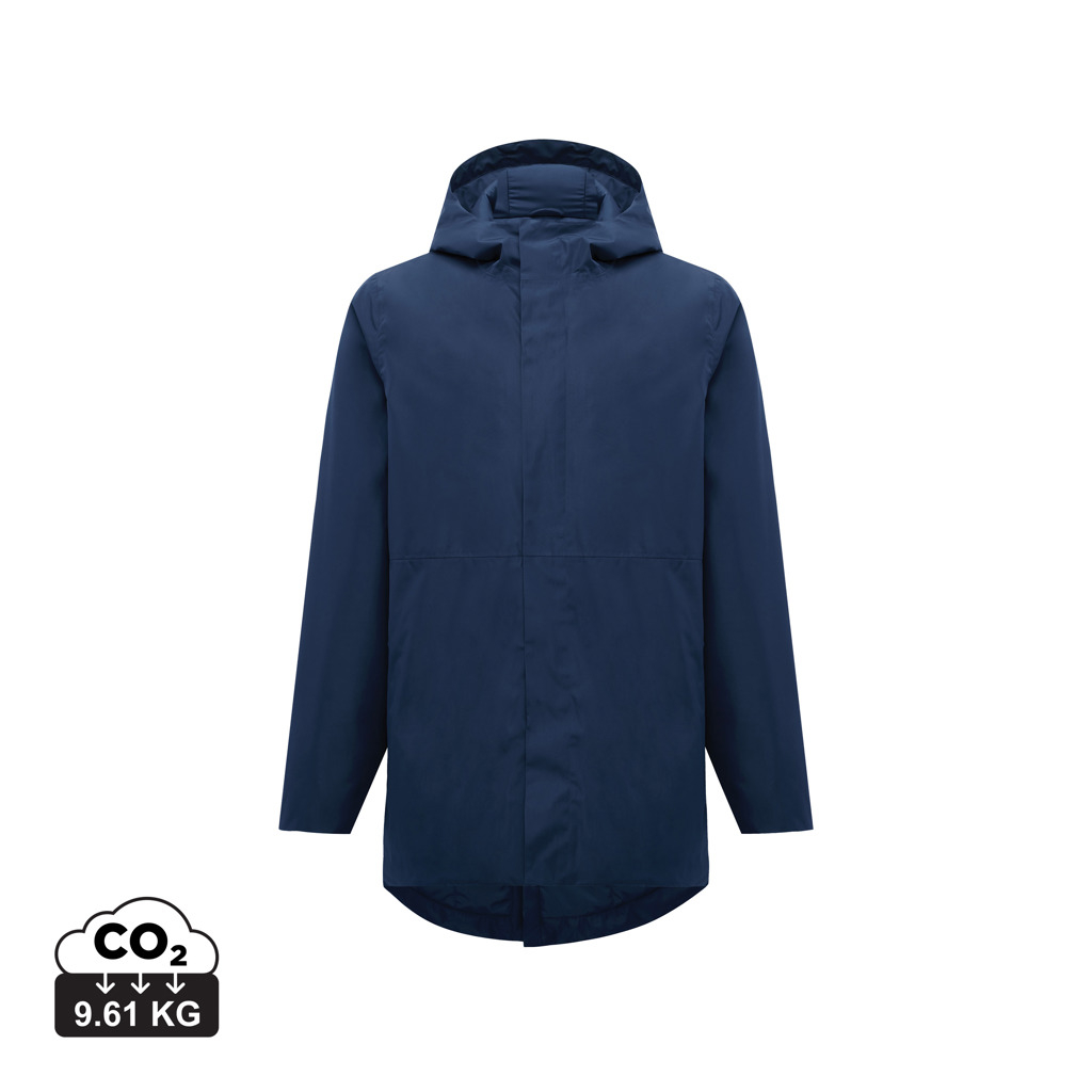 husa impermeabila Jacheta parka unisex impermeabila din poliester reciclat IQONIQ Thelon 5XL, bleumarin
