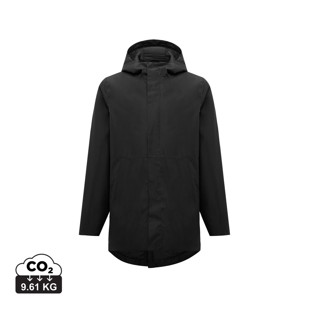 husa impermeabila Jacheta parka unisex impermeabila din poliester reciclat IQONIQ Thelon XXL, negru