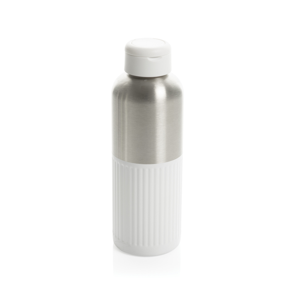 vitrina din sticla Sticla de apa din otel inoxidabil reciclat cu maner 750ML Ripple RCS R-steel alb