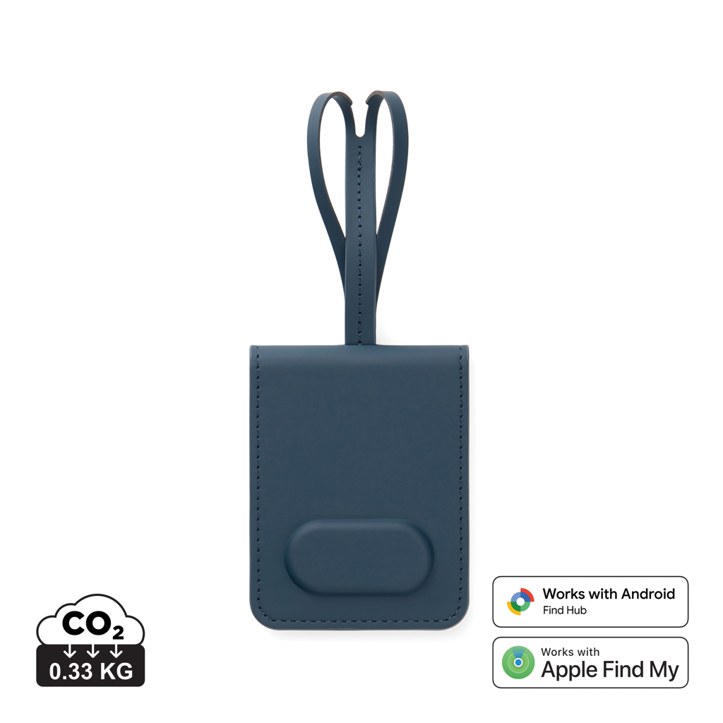 eticheta pret Eticheta bagaj cu localizare Bluetooth, material reciclat RCS Baltimore Finder Dual albastru