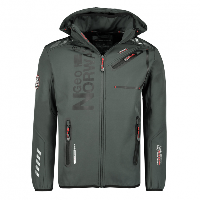 GEOGRAPHICAL NORWAY MAN SOFTSHELL MEN WITH DETACHABLE AND AJUSTABLE HOOD [1]