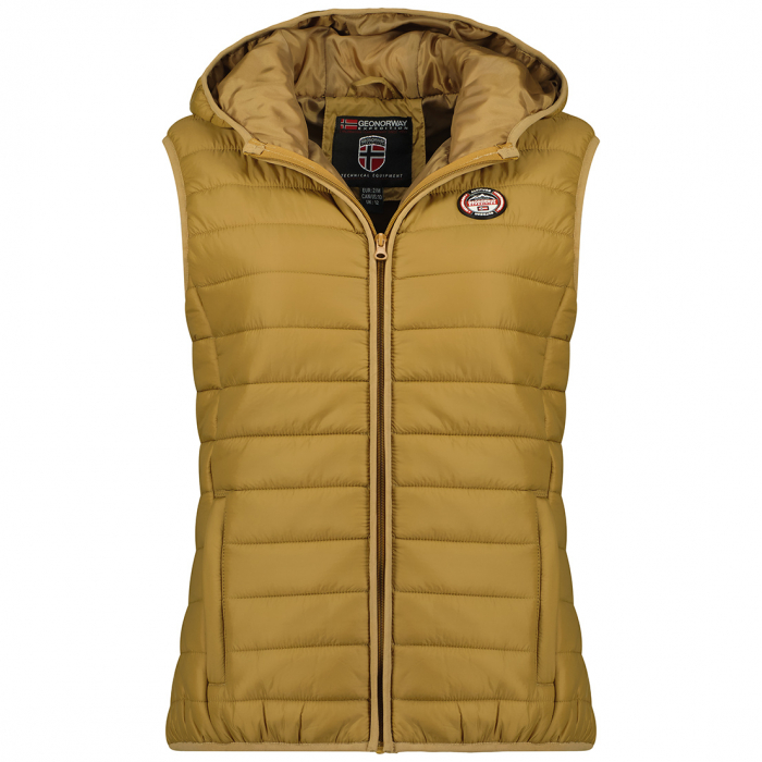 GEOGRAPHICAL NORWAY WOMEN PADDED BODYWARMER WITH HOOD [1]