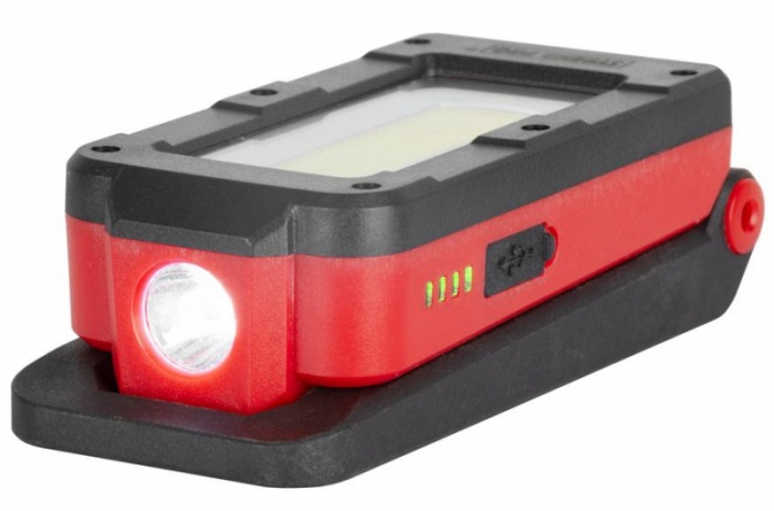 Lampa cu led Strend Pro Worklight MWL539, LED 100 + 250 lm, COB 200 lm, 2200mAh, magnet, incarcare USB [7]