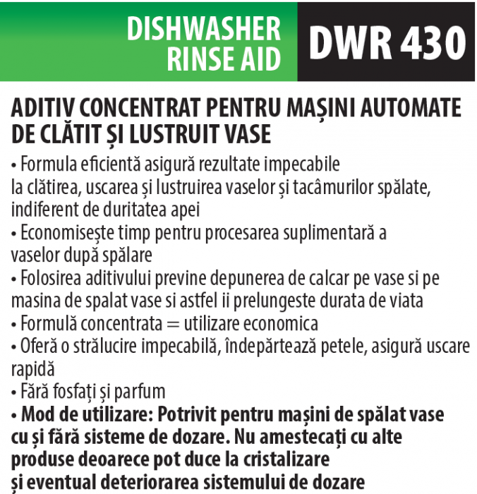 Agent de clătire pentru mașina de spălat vase, 10 litrii, Medix Professional [2]