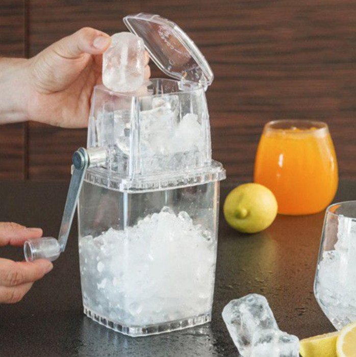 Aparat portabil de maruntit, gheata manual, otel inoxidabil si plastic, Quttin [2]