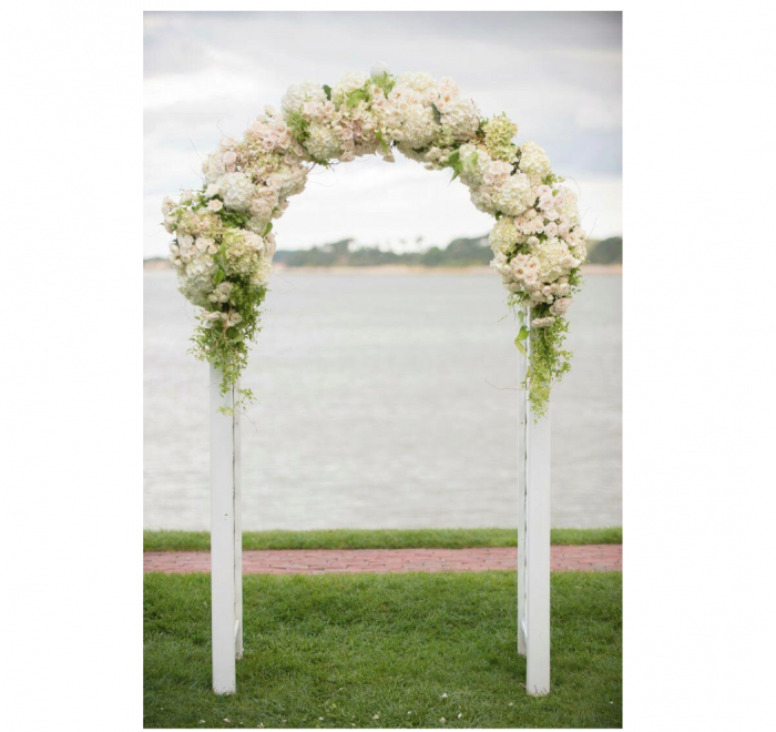 Arcada metalica, pergola, pentru gradina, 240x37x140x1.2 cm [2]