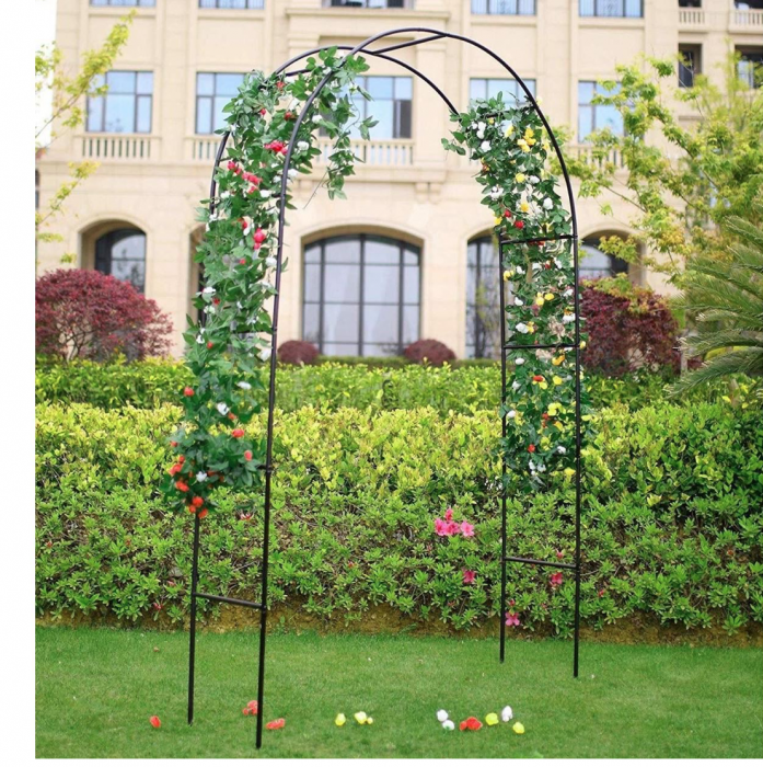 Arcada metalica, pergola, pentru gradina, 240x37x140x1.2 cm [3]