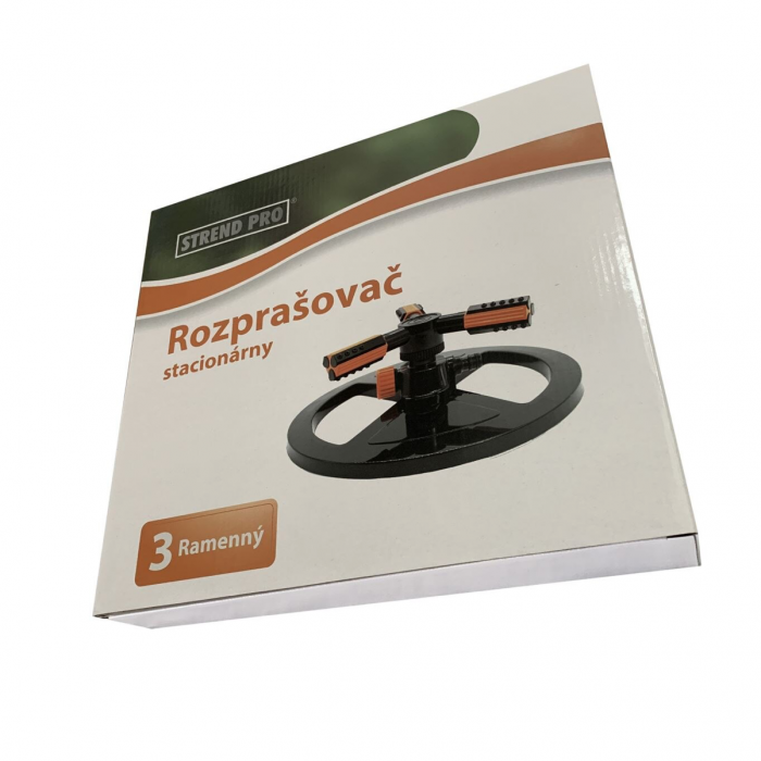 Aspersor rotativ cu 3 brate Strend Pro S1001, PVC negru [4]