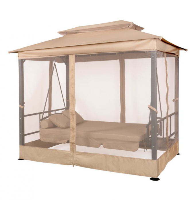 Balansoar de gradina ALIPASCHA Lux, 257x174x235 cm, maro, Strend Pro [2]