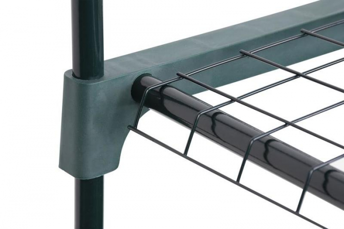 Mini sera pentru flori si legume, 5 nivele, cadru din metal, 69x49x200 cm, verde [4]