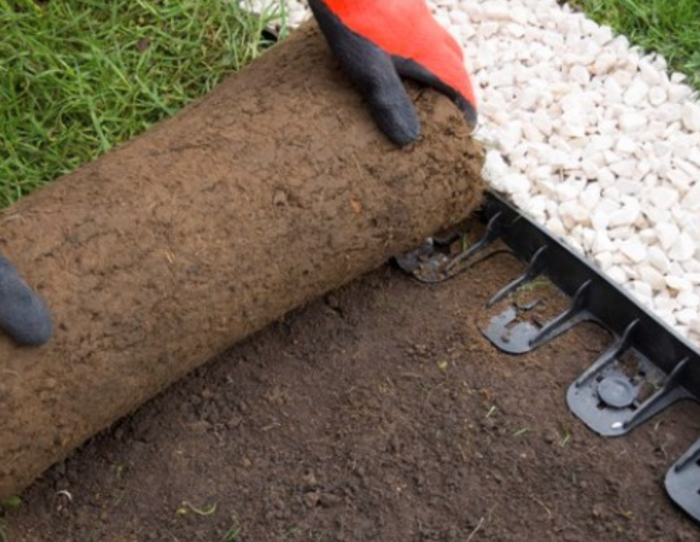 Bordura separatoare gazon 2 bucati, 1010x80x50 mm [2]