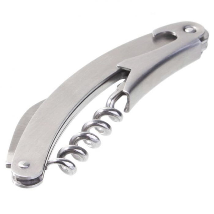 Briceag cu 3 functii, cutit, desfacator de sticle si tirbuson, Wooow, metal, 11x2.2cm [3]