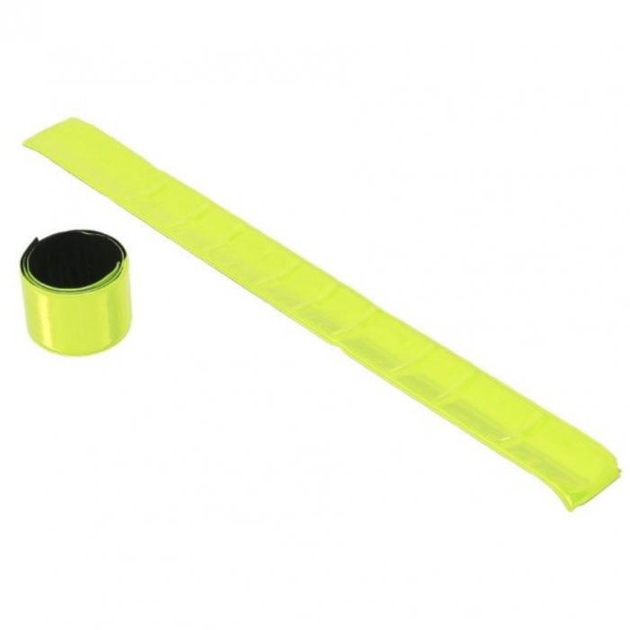 Banda reflectorizanta de siguranta cu Fixare brat/picior, 340x30mm, verde neon [2]