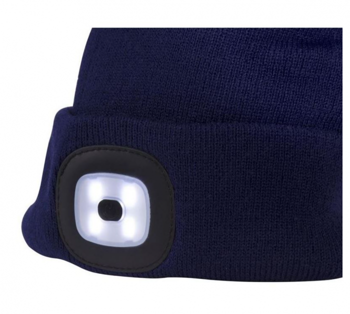 Caciula cu led reincarcabila, Strend Pro Blue, unisex, marime universal, USB, 4xSMD, Li-Ion [2]