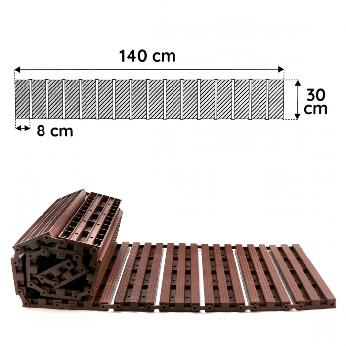 Poteca de gradina, polipropilena, 30x8.5 cm, 140 cm [5]