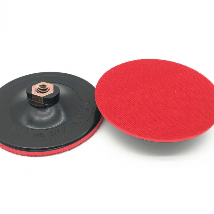 Suport subtire pentru disc abraziv smirghel cu arici scai pentru polizor unghiular si bormasina 125mm TS-1738 [2]