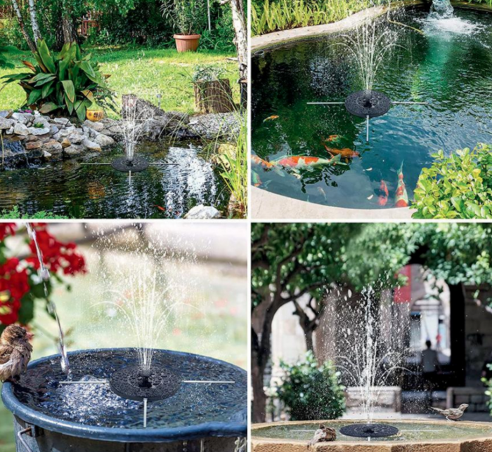 Fantana de gradina solara, plutitoare, diametru 16 cm, 7 scenarii [4]