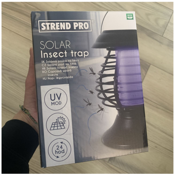 Lampa 2in1 cu UV impotriva insectelor, Strend Pro Insect Solar Trap, 13x31 cm [5]