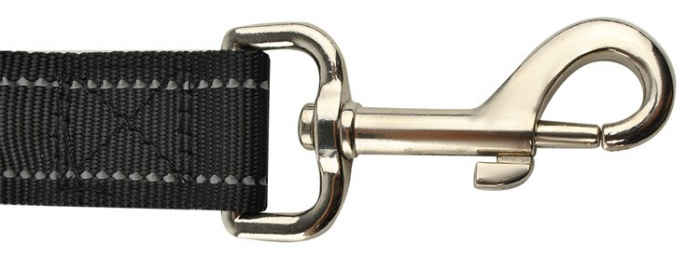 Centura de siguranta pentru catei, neagra, 100-130cm, reglabila [8]