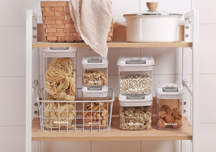 Cutie depozitare paste/cereale/seminte/biscuiti, 7x15cm/550ml, Quttin [4]