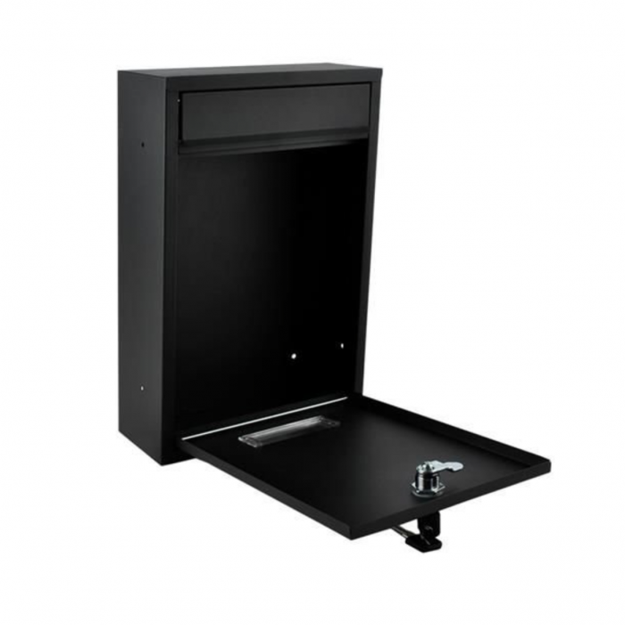 Cutie postala, otel galvanizat, negru, 21.7x8.5x32 cm, Malatec [6]