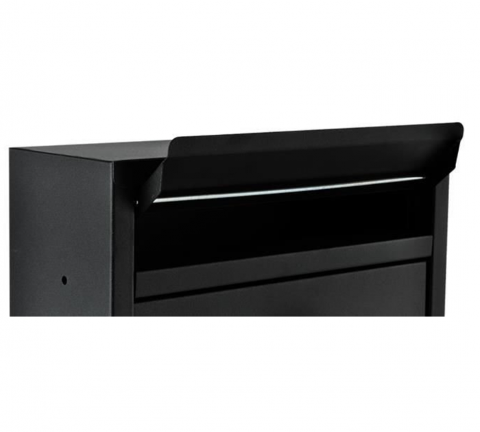 Cutie postala, otel galvanizat, negru, 21.7x8.5x32 cm, Malatec [4]