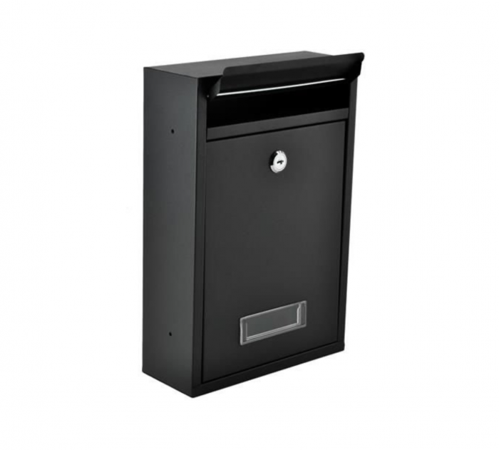 Cutie postala, otel galvanizat, negru, 21.7x8.5x32 cm, Malatec [3]