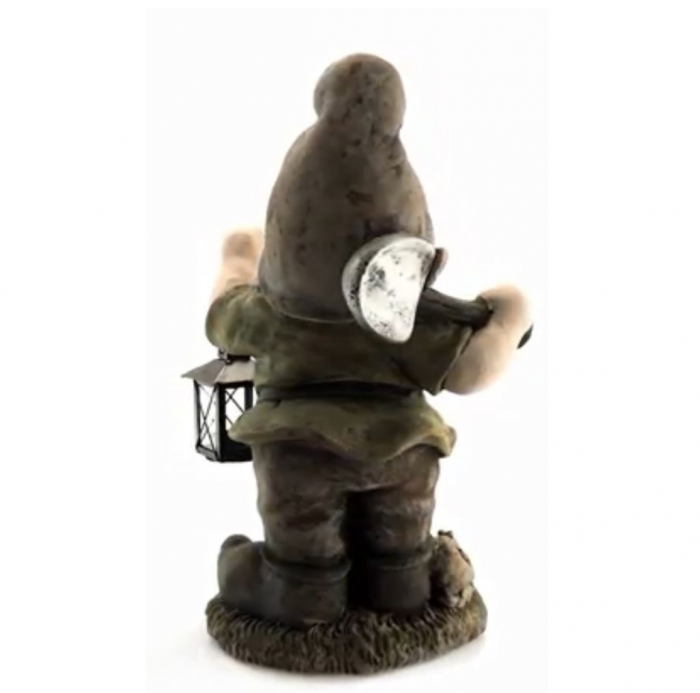 Decoratiune gradina Strend Pro Gecco 918, pitic cu lampion, 25x20x45 cm [2]