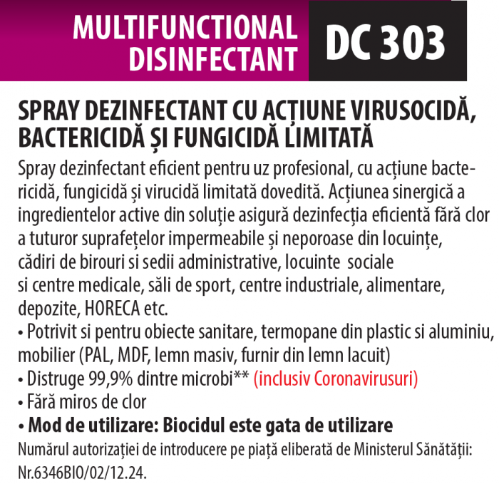 Dezinfectant cu acțiune virusocidă, bactericidă și fungicidă limitată, 5 L, Medix Professional [2]