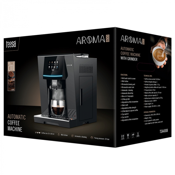 Espressor automat 19 bar 1500w teesa aroma 800 [6]