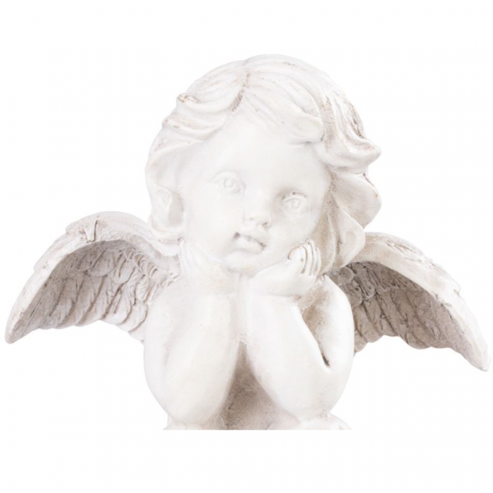 Figurina decorativa cu led MagicHome in forma de ingeras din polirasina, 8 x 7 x 9  cm [2]