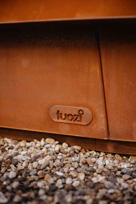 Fireplace Apollo din Oțel corten, 125 × 53 × 190 cm [5]