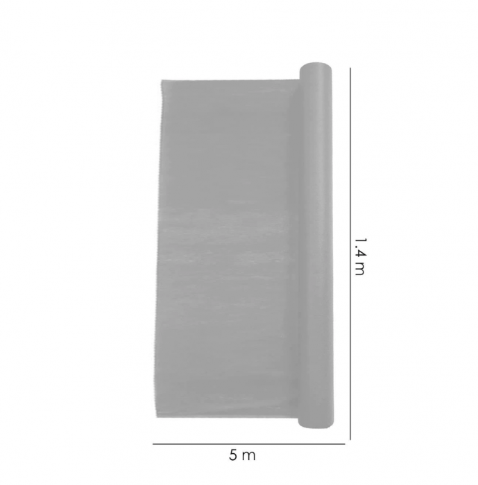 Folie de mulcire, polipropilena, neagra, pentru cultura legumelor, capsunilor, 1.4x5 m [4]