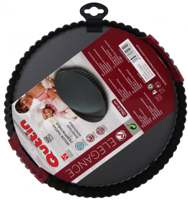 Forma tarte pentru cuptor, fund demontabil, 28x2.8 cm [2]