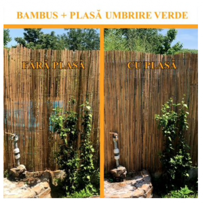 Gard, paravan din bambus natural 1,5x5 m [3]