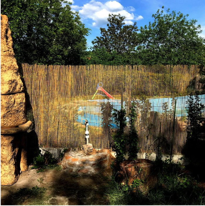 Gard/paravan din trestie, 5x1 m [2]