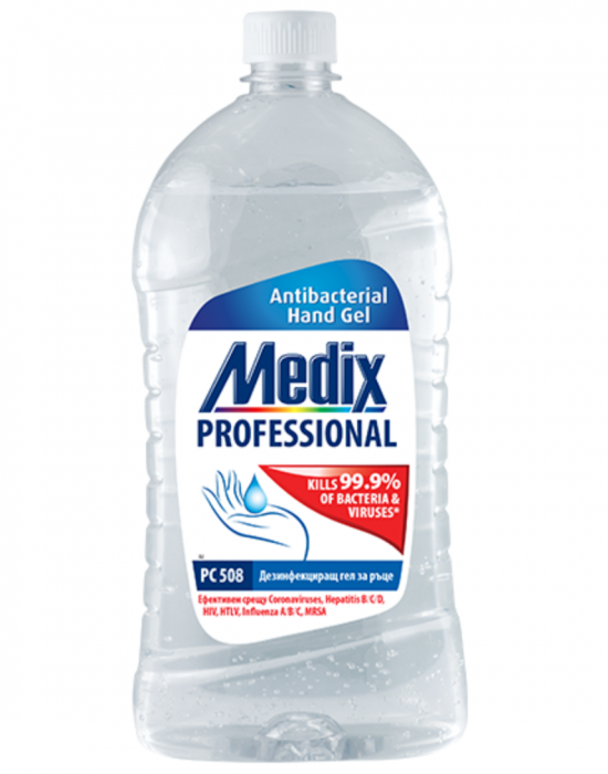 Gel dezinfectant pentru mâini, 1 litru, Medix Professional [1]