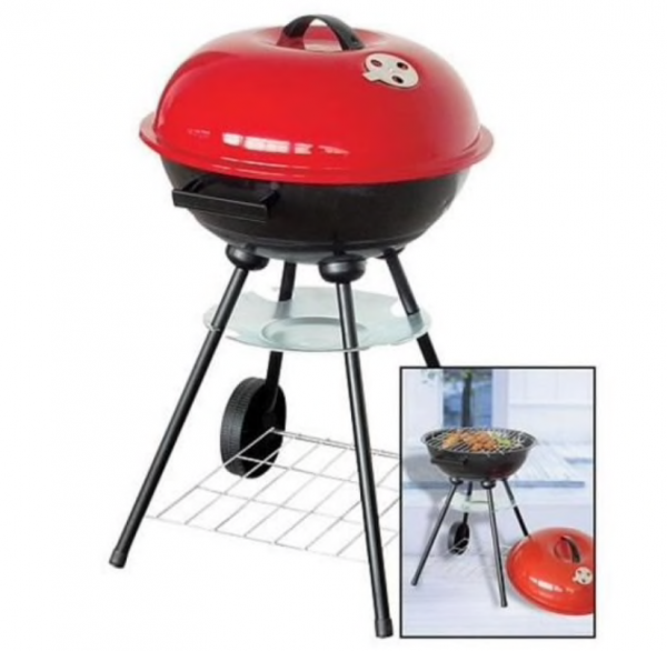 Gratar carbuni Strend Pro Globus, cu capac, 47x45x72 cm [2]