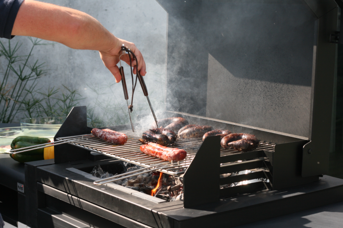 Gratar pentru gradina, Kitaway Grill Otte din beton, 110 × 47 × 192 cm [11]