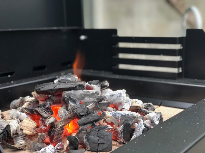 Gratar pentru gradina, Kitaway Grill Otte din beton, 110 × 47 × 192 cm [7]