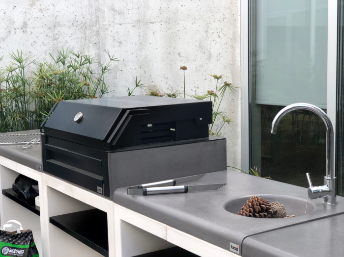 Gratar pentru gradina, Kitaway Grill Otte din beton, 110 × 47 × 192 cm [2]