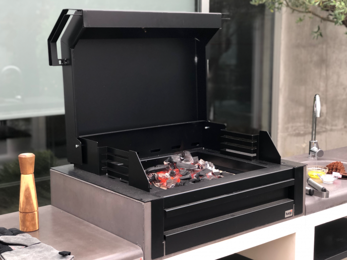 Gratar pentru gradina, Kitaway Grill Otte din beton, 110 × 47 × 192 cm [6]