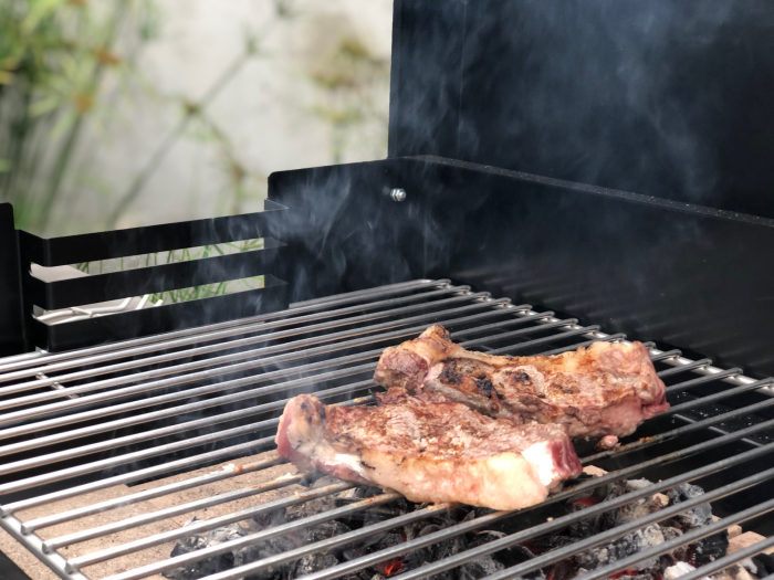 Gratar pentru gradina, Kitaway Grill Otte din beton, 110 × 47 × 192 cm [10]
