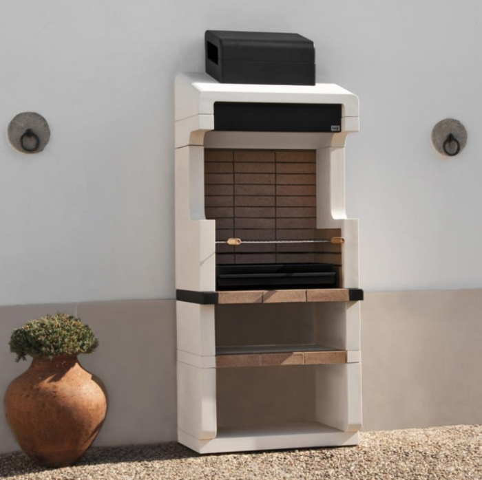 Gratar pentru gradina Tuozi Barbecue Durango Plus din beton si caramida, 85 × 58 × 210 cm [4]